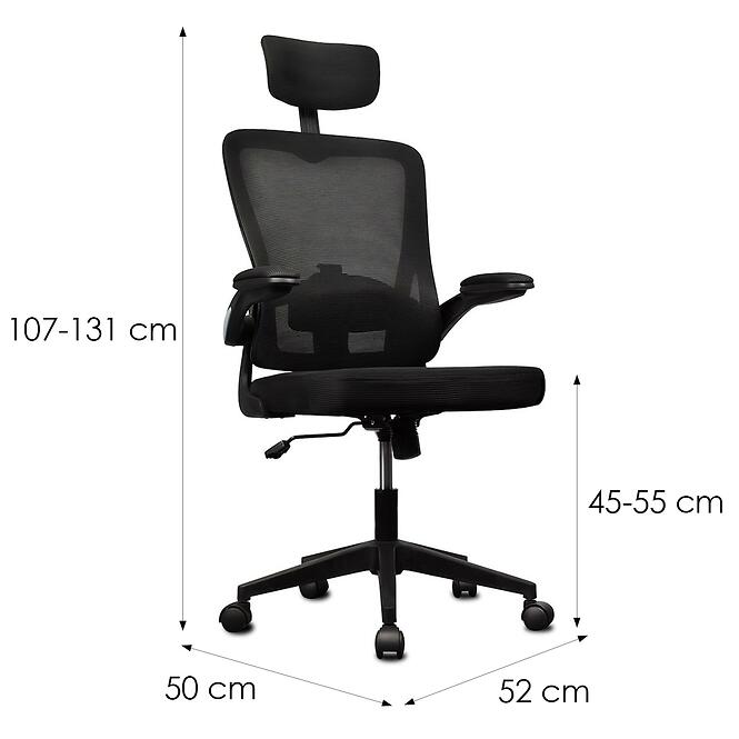 Kancelárske Kreslo Lvn System Ergo Lite Čierna Lv2115