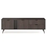 TV stolík Veris E 2d2s Dub Dunin + Čierna