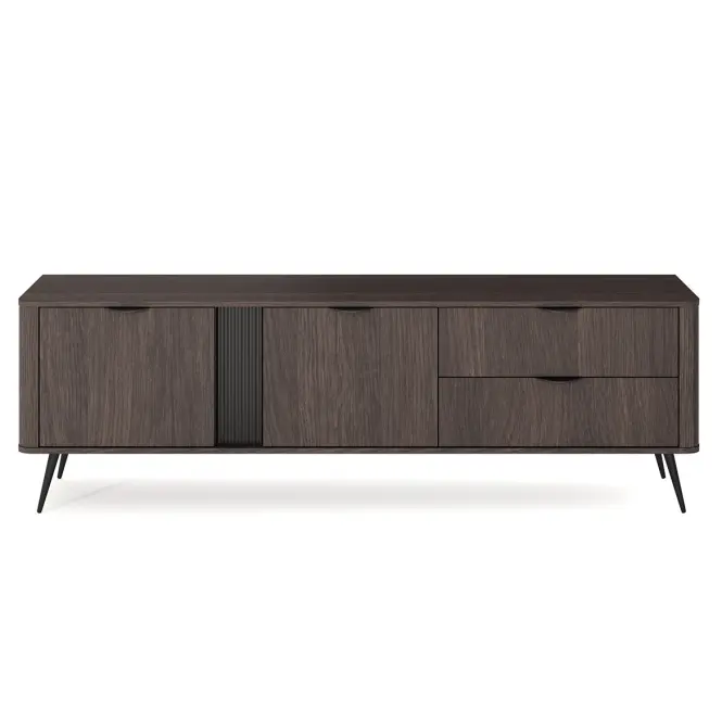 TV stolík Veris E 2d2s Dub Dunin + Čierna