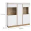 Witryna Nízka 3d Calabria Corv104 D118/U008 Dub Coast Evoke / Biela ​​Alpská,2