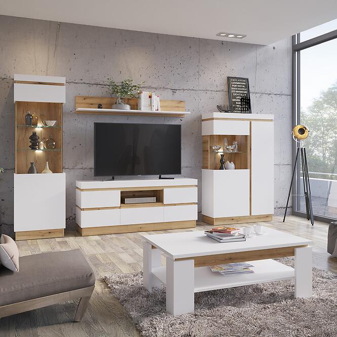 Stolik Calabria Crtt14 Dąb Coast Evoke /BIAŁA Alp,4