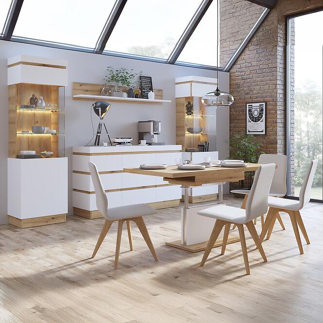 Stolik Calabria Crtt14 Dąb Coast Evoke /BIAŁA Alp,5