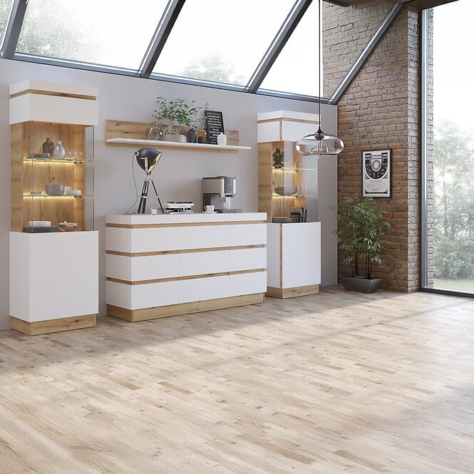 Stolik Calabria Crtt14 Dąb Coast Evoke /BIAŁA Alp,6