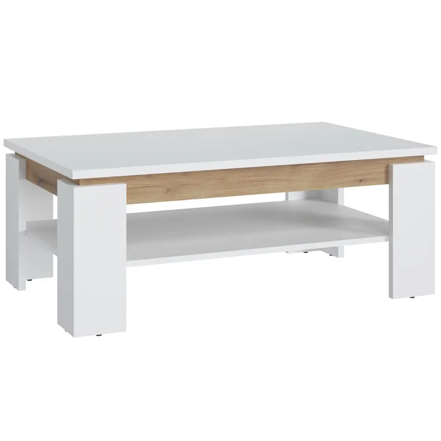 Stolík Calabria Rvt24 Dub Coast Evoke /Biela Alp