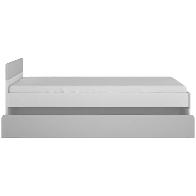 Posteľ 120 1s Flexi Flxz02  Alpská Biela ​​/ Alpská Biela ​​Supermat/Billbergia Mdf