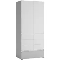 Skriňa 2d1s Flexi Flxs02 Alpin White/Alpin White Supermat/Billbergia Mdf