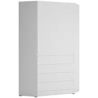 Skriňa Narożna 2d Flexi Flxs03  Mdf Alpin White/Alpin White Supermat