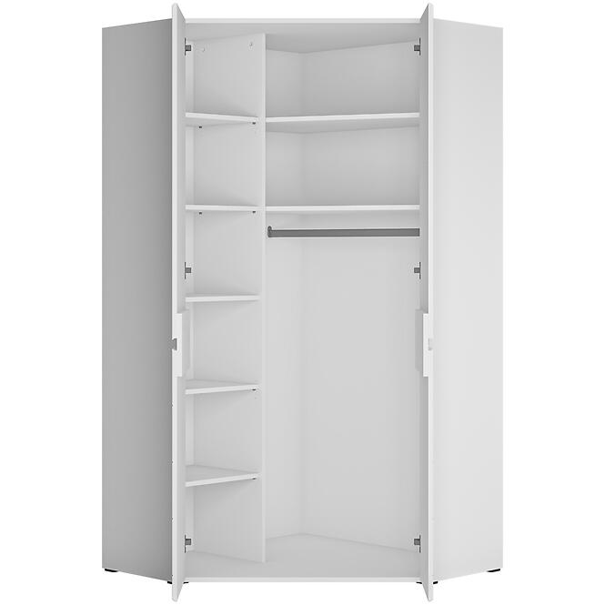 Skriňa Narożna 2d Flexi Flxs03  Mdf Alpin White/Alpin White Supermat