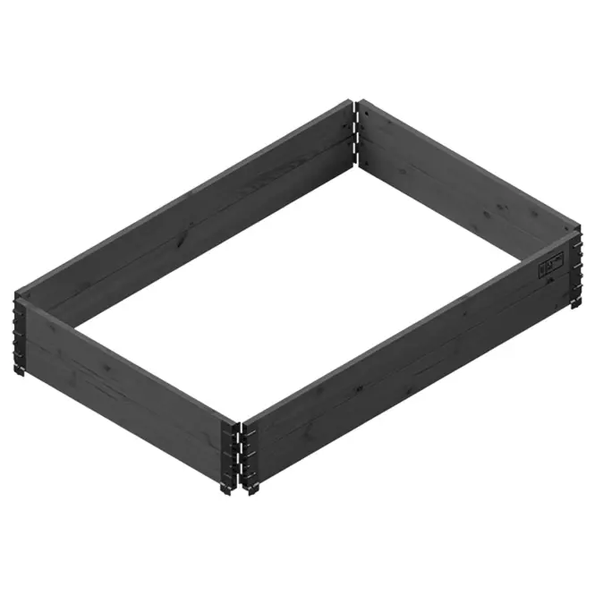 Vyvýšený záhon black eco 120x80x19,5 cm