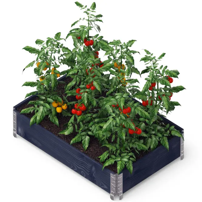 Vyvýšený záhon black eco 120x80x19,5 cm