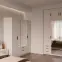 Skriňa Elena 4D 2S zrkadlo pieskovo béžová,7