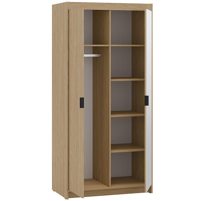 Skriňa Elena 2D 1zrkadlo dub olejovaný,4