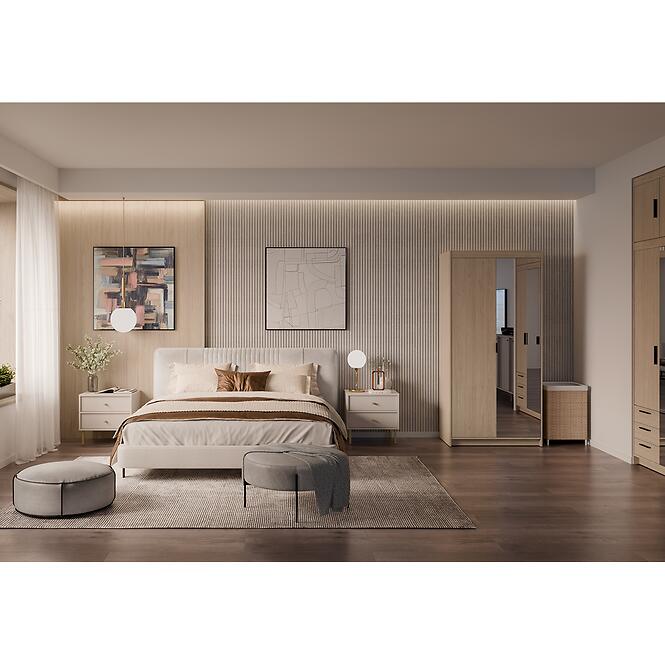 Skriňa Elena 2D 1zrkadlo dub olejovaný,5