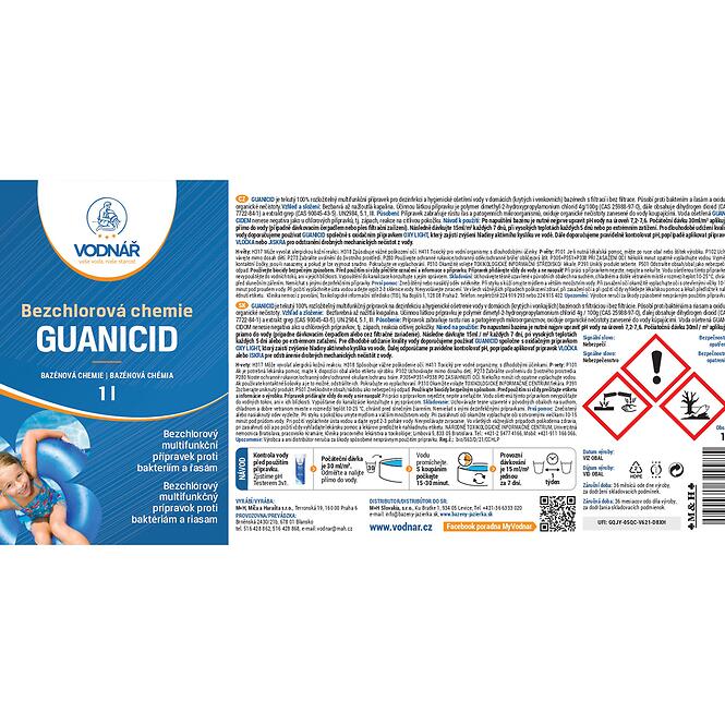 Vodnar Guanicid bazénov Vodnar 1l