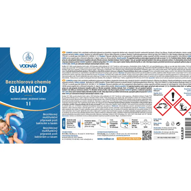 Vodnar Guanicid bazénov Vodnar 1l,2