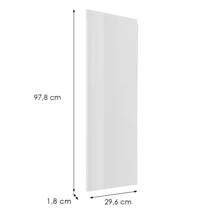 Čelo skrinky Luxeo F02-G30(100) white lak