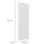 Čelo skrinky Luxeo F02-G30(100) white lak,2
