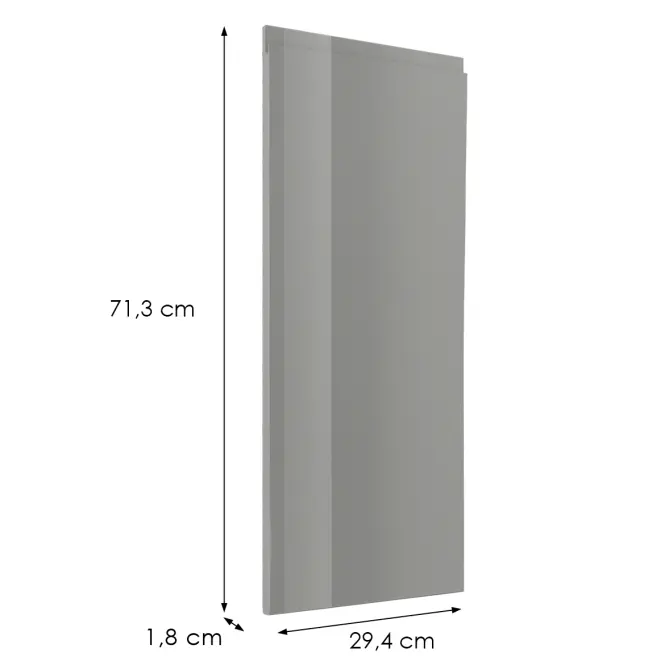 Čelo skrinky Luxeo F02-G30(72) grey lak,2