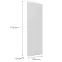 Čelo skrinky Luxeo F16-G30(100) tenký rám white,2