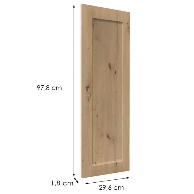 Čelo skrinky Luxeo F15-G30(100) rám dub,2