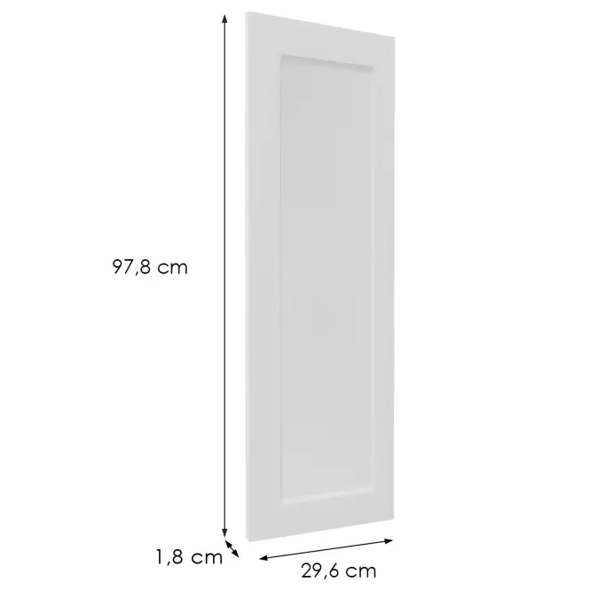 Čelo skrinky Luxeo F15-G30(100) rám white,2