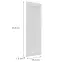 Čelo skrinky Luxeo F15-G30(100) rám white,2