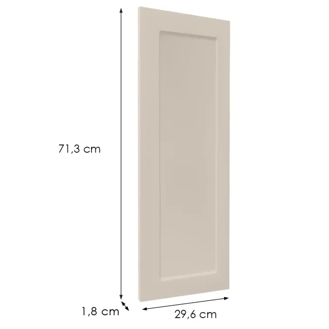 Čelo skrinky Luxeo F15-G30(72) rám kašmír