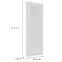 Čelo skrinky Luxeo F15-G30(72) rám white,2