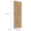 Čelo skrinky Luxeo F14-G30(100) ryfla dub,2