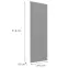 Čelo skrinky Luxeo F14-G30(100) ryfla grey,2