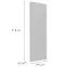 Čelo skrinky Luxeo F14-G30(100) ryfla white,2