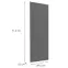 Čelo skrinky Luxeo F14-G30(72) ryfla dark grey,2