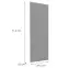 Čelo skrinky Luxeo F14-G30(72) ryfla grey,2