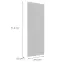 Čelo skrinky Luxeo F14-G30(72) ryfla white,2