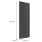 Čelo skrinky Luxeo F13-G30(100) hampton dark grey,2