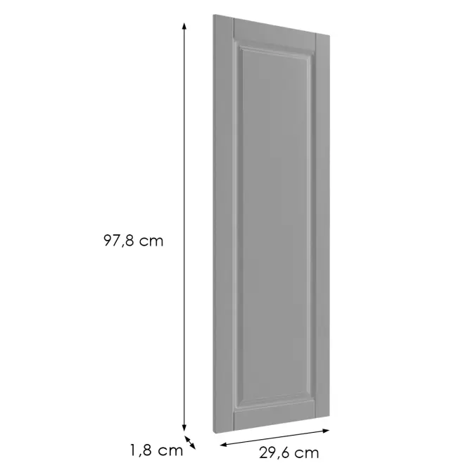 Čelo skrinky Luxeo F13-G30(100) hampton grey,2