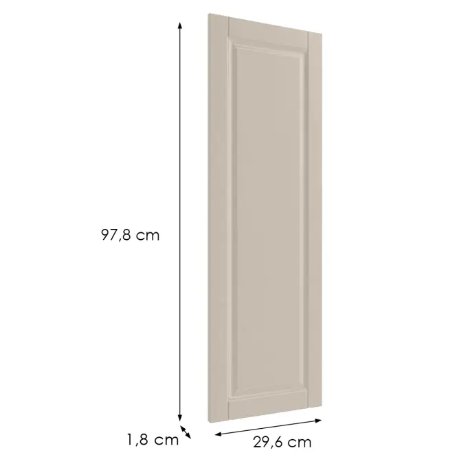 Čelo skrinky Luxeo F13-G30(100) hampton kašmír,2