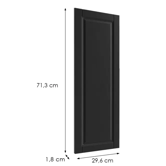 Čelo skrinky Luxeo F13-G30(72) hampton black,2