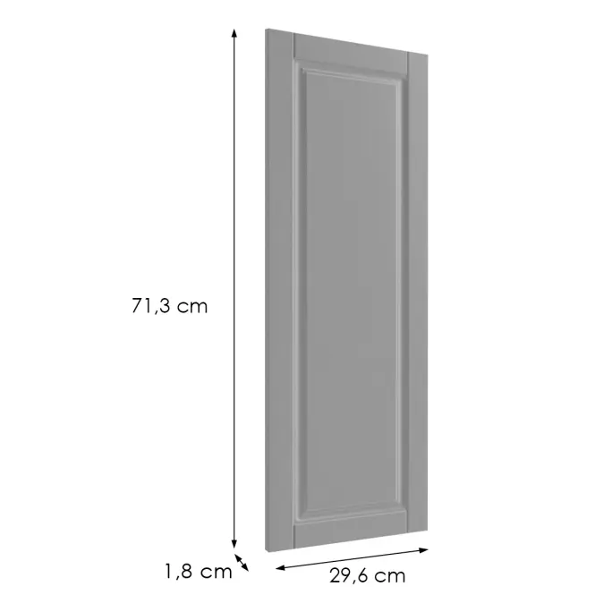 Čelo skrinky Luxeo F13-G30(72) hampton grey,2
