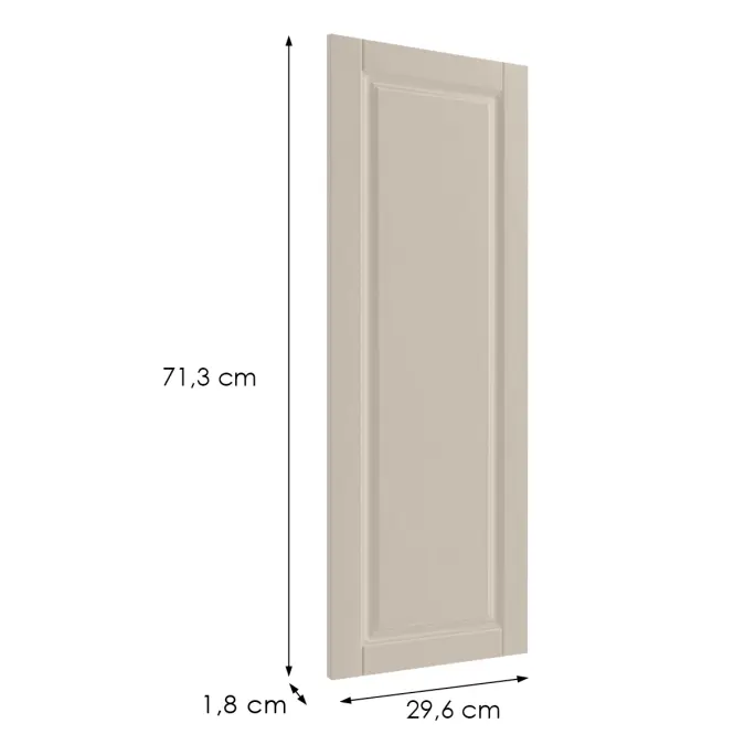 Čelo skrinky Luxeo F13-G30(72) hampton kašmír,2