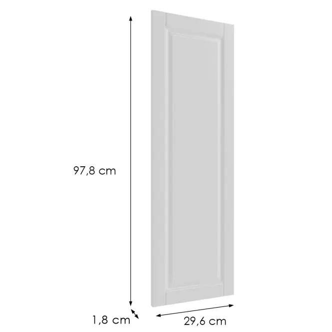 Čelo skrinky Luxeo F13-G30(100) hampton white,2