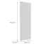 Čelo skrinky Luxeo F13-G30(100) hampton white,2