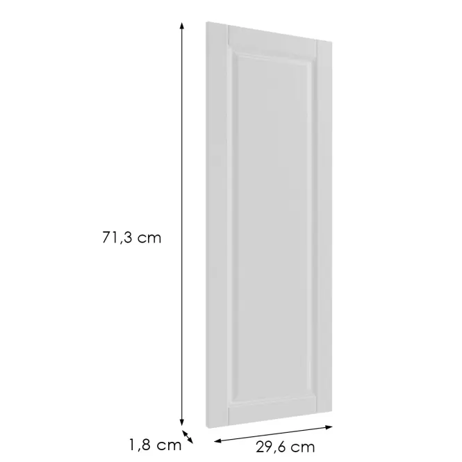 Čelo skrinky Luxeo F13-G30(72) hampton white,2