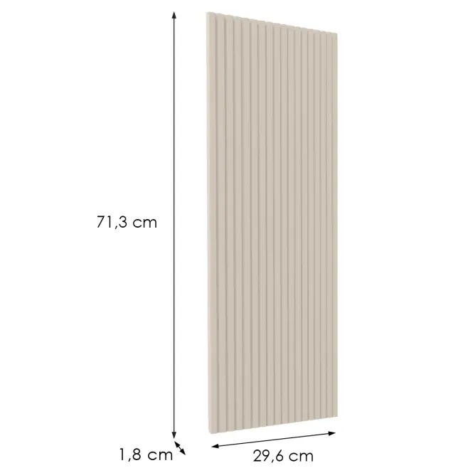 Čelo skrinky Luxeo F14-G30(72) ryfla kašmír,2
