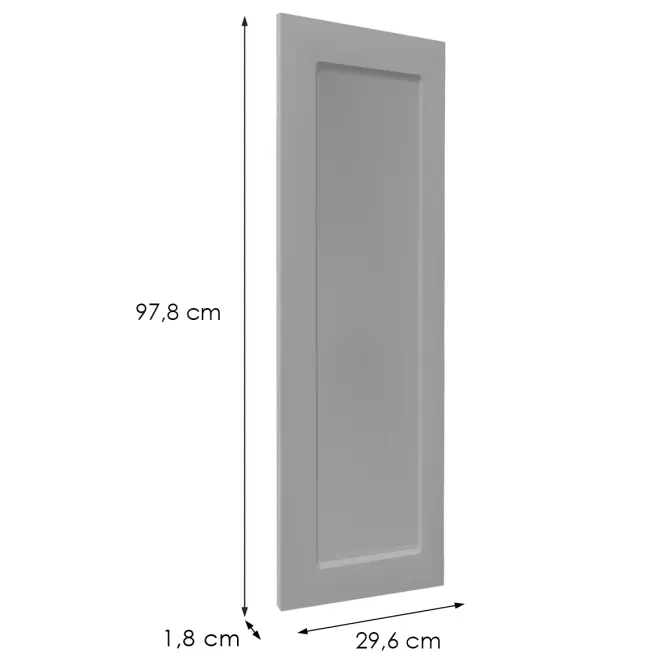 Čelo skrinky Luxeo F15-G30(100) rám grey,2