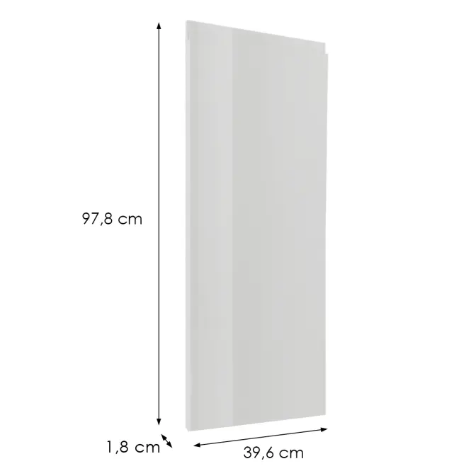 Čelo skrinky Luxeo F02-G40(100) white lak,2