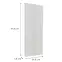Čelo skrinky Luxeo F02-G40(100) white lak,2