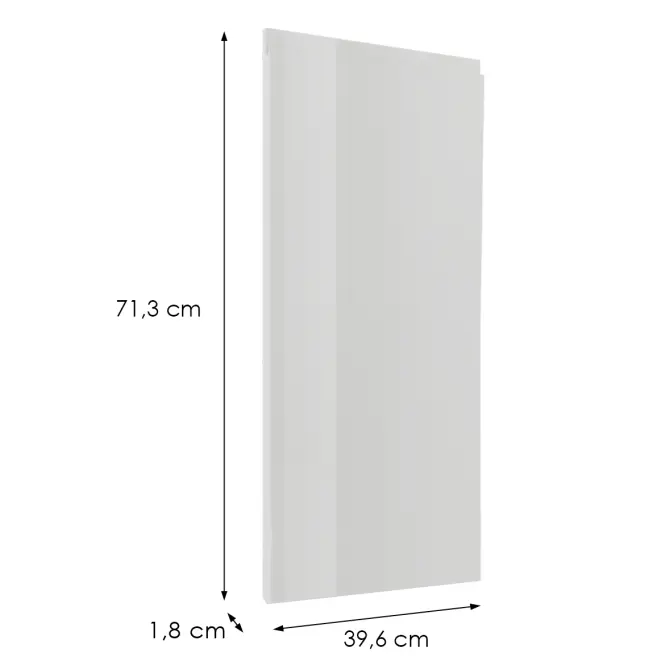 Čelo skrinky Luxeo F02-G40(72) white lak,2