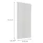 Čelo skrinky Luxeo F02-G40(72) white lak,2