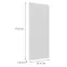 Čelo skrinky Luxeo F16-G40(100) tenký rám white,2